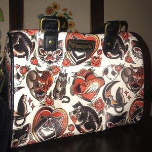 LoungeFly cat tattoo purse